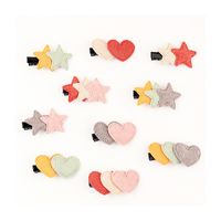 Spring And Summer New Girls Knitted Love Hairpin Handmade Cute Five-pointed Star Hairpin Wholesale Nihaojewelry main image 6