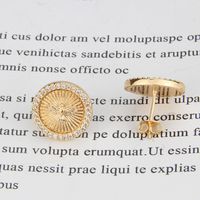 Hot Sale Inlaid Zirconium Round Holy Bird New Religious Holy Eagle Copper Earrings main image 5