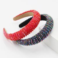 New Simple Style Fashion Crystal Rice Beads Hair Band Bridal Wholesale main image 1