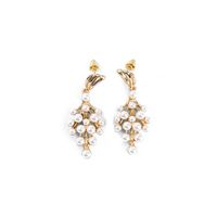 New Fashion Grape Pearl Diamond Simple Alloy Earrings For Women main image 6