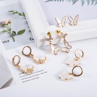 Butterfly S925 Silver Needle Fashion Acetate Edition Alloy Stud Earrings main image 1