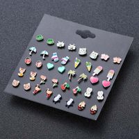 Insect Plating Alloy Artificial Gemstones Earrings Ear Studs main image 1