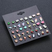 Insect Plating Alloy Artificial Gemstones Earrings Ear Studs main image 3