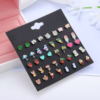 Insect Plating Alloy Artificial Gemstones Earrings Ear Studs main image 4