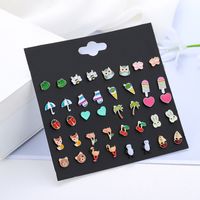 Insect Plating Alloy Artificial Gemstones Earrings Ear Studs main image 5