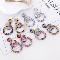 1 Pair Fashion Geometric Resin No Inlaid Earrings Ear Studs main image 5