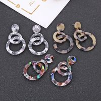 1 Pair Fashion Geometric Resin No Inlaid Earrings Ear Studs main image 3