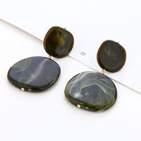 Simple New Simple Geometric Resin Retro Acrylic Sheet Earrings Hot-saling main image 4