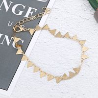 New Beach Foot Decoration Triangle Handmade Tassel Alloy Anklet Hot-saling Wholesale main image 5
