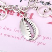 New Fashion Ocean Series Starfish Wave Shell Alloy Pendant Anklet For Women main image 5