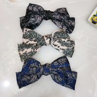 New Printing Big Bow Hairpin Creative Hairpin All-match Fashion Top Clip Wholesale Nihaojewelry main image 1