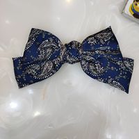 New Printing Big Bow Hairpin Creative Hairpin All-match Fashion Top Clip Wholesale Nihaojewelry main image 3