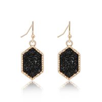 Hot-selling Crystal Cluster Turquoise Earrings Imitation Natural Stone Earrings Wholesale Nihaojewelry sku image 3