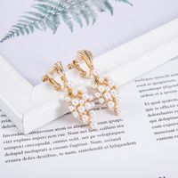 New Fashion Grape Pearl Diamond Simple Alloy Earrings For Women sku image 2