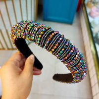 Fashion Crystal  Women's Rice Bead Braided Hairband Wholesale sku image 9
