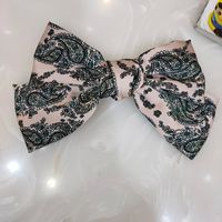 New Printing Big Bow Hairpin Creative Hairpin All-match Fashion Top Clip Wholesale Nihaojewelry sku image 3