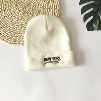 Fashion Embroidery Knitted New Wild Outdoor Cold Warm  Couple Winter Cap main image 5