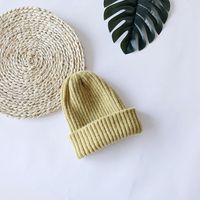 Pure Color Wild Knit Outdoor Winter New Thick Warm Woolen  Hat Cap sku image 6