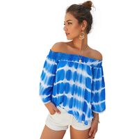 Fashion Women's Hot-saling New Autumn One-shoulder Nine-point Sleeve Loose Top sku image 6