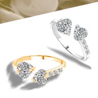 Hot Selling Fashion All-match Diamond  Zircon Ring  Wholesale main image 2