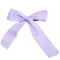 Candy Color Plaid Bow Hairpin Cute Bangs Clip Hairpin Side Clip Wholesale Nihaojewelry main image 6