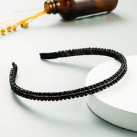 Korea New Crystal Korean Fashion Color Rice Beads Thin Handmade Headband For Women main image 5