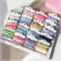 الكورية الأمعاء الغليظة الشعر حلقة الأطفال الحلوى الشعر Scrunchies مجموعة غطاء الرأس الجملة Nihaojewelry main image 6