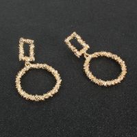 Exaggerated Minimalist Gold Alloy Drop-shaped Earrings Wholesale Nihaojewelry main image 5