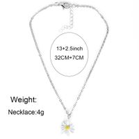 Fashion Sun Flower Single Layer Alloy Pendant Necklace Jewelry For Women Wholesale main image 5
