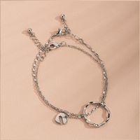 Korea Niche Fashion Love Circle Alloy Bracelet For Women Wholesale main image 4