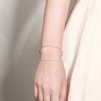 Korean Daily Simple Fine Rhinestone Zircon Cross Stretch Trend Bracelet Wholesale main image 4