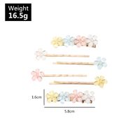 Sweet Crystal Flower Hairpin Candy Color Bear Side Clip Set Wholesale Nihaojewelry main image 6