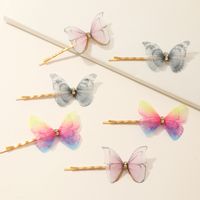 Fashion Butterfly Hairpin Side Clip Sweet Girl Hairpin Headdress Wholesale Nihaojewelry main image 1