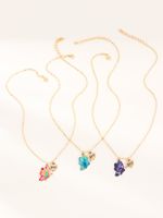 Colorful Butterfly Set Hot New Dripping Necklace  Wholesale main image 3