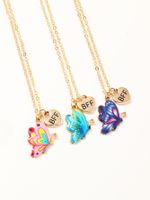 Colorful Butterfly Set Hot New Dripping Necklace  Wholesale main image 4