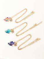 Colorful Butterfly Set Hot New Dripping Necklace  Wholesale main image 5