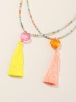 Tassel Fashion Decoration Love Star Tassel Color Children's Necklaces Wholesale Nihaojewelry main image 3