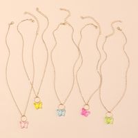 Butterfly Simple Rice Bead Ring Necklace Fashion Decoration Clavicle Chain Wholesale Nihaojewelry main image 1