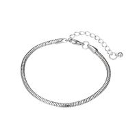Mode Nouveau Bracelet Ouvert Chaîne En Métal Simple Pour Les Femmes En Gros main image 2