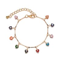 Fashion New Colorful Eye Multi-pendant Devil's Eye Bamboo Alloy Bracelet For Women main image 1