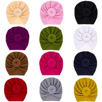Baby Solid Color Ball Head Hat Children Solid Color Hat Wholesale Nihaojewelry main image 3