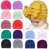 Children's Pullover Hat Baby Bow Knot Knotted Tire Cap Wholesale Nihaojewelry main image 2