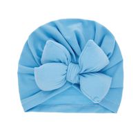 الأطفال القبعات الأزياء مزدوجة Bowknot البلوز كاب بلون الجملة Nihaojewelry main image 4