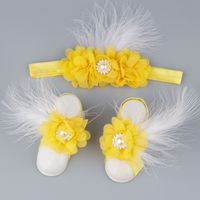Baby Children Chiffon Flower Head Flower Foot Flower Footband Wholesale Nihaojewelry main image 4