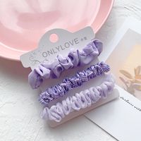 Korean Large Intestine Hair Ring Children Candy Hair Scrunchies Set Headdress Wholesale Nihaojewelry sku image 2
