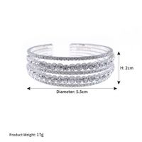 Korean Daily Simple Fine Rhinestone Zircon Cross Stretch Trend Bracelet Wholesale sku image 5