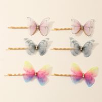 Fashion Butterfly Hairpin Side Clip Sweet Girl Hairpin Headdress Wholesale Nihaojewelry sku image 1