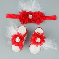 Baby Children Chiffon Flower Head Flower Foot Flower Footband Wholesale Nihaojewelry sku image 8