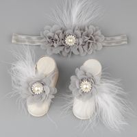 Baby Children Chiffon Flower Head Flower Foot Flower Footband Wholesale Nihaojewelry sku image 1