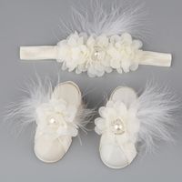 Baby Children Chiffon Flower Head Flower Foot Flower Footband Wholesale Nihaojewelry sku image 2